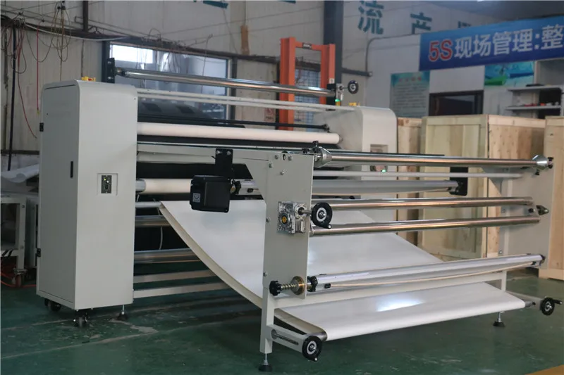 INQI 1.6m 220mm durm calandra heat transfer machine for sublimation printing heat transfer