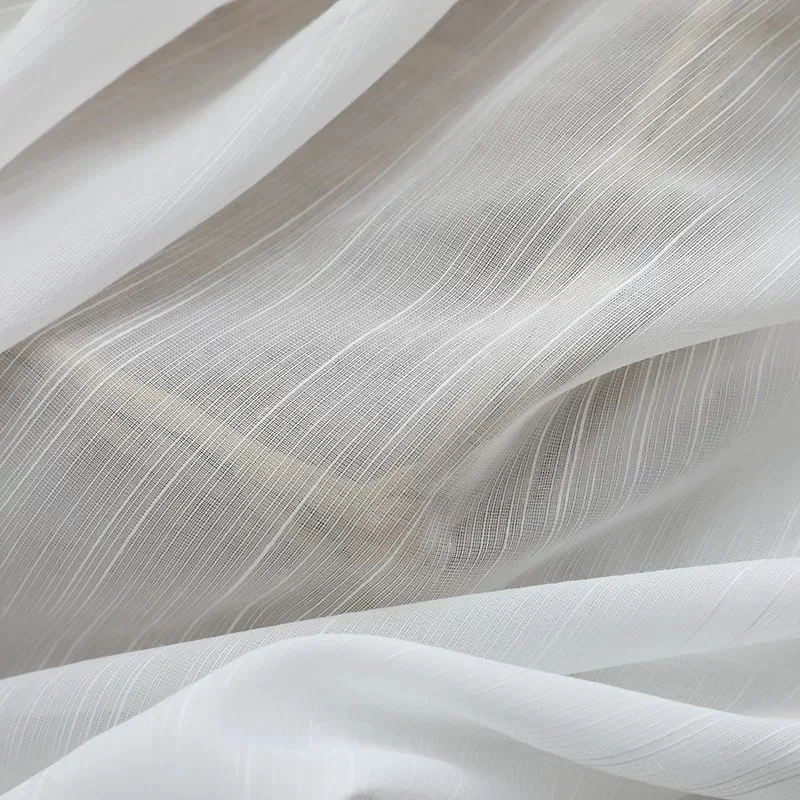 china manufacturer  line chiffon sheer curtain fabric polyester