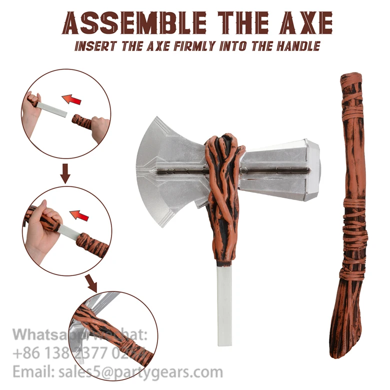 2022 Новый Съемный Детский игрушечный топор реквизит для Хэллоуина косплея фильма оружие из ПУ пены Stormbreaker Thor топор