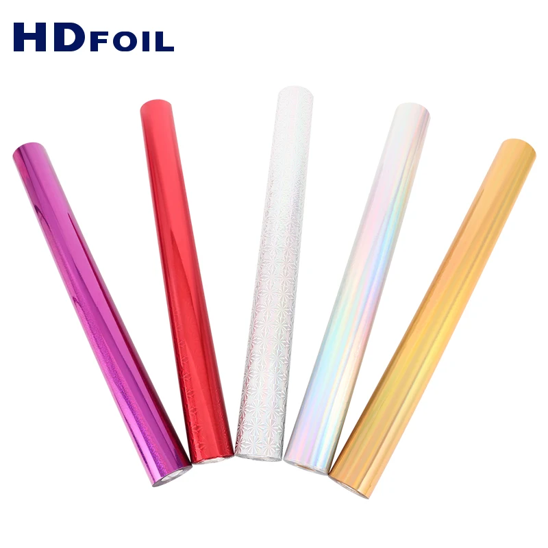 Hot Stamping Various Color Label and Garment Holographic Seamless Metallic Foil