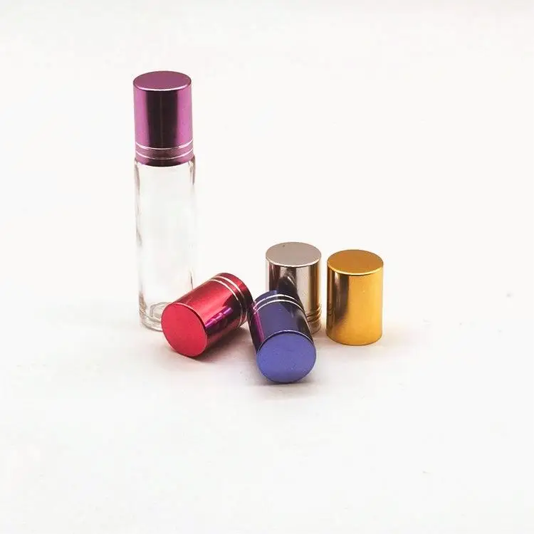 10ml roll on bottle perfume essential oil empty serum roll on amber brown glass bottle eye cream lipstick roller bottle