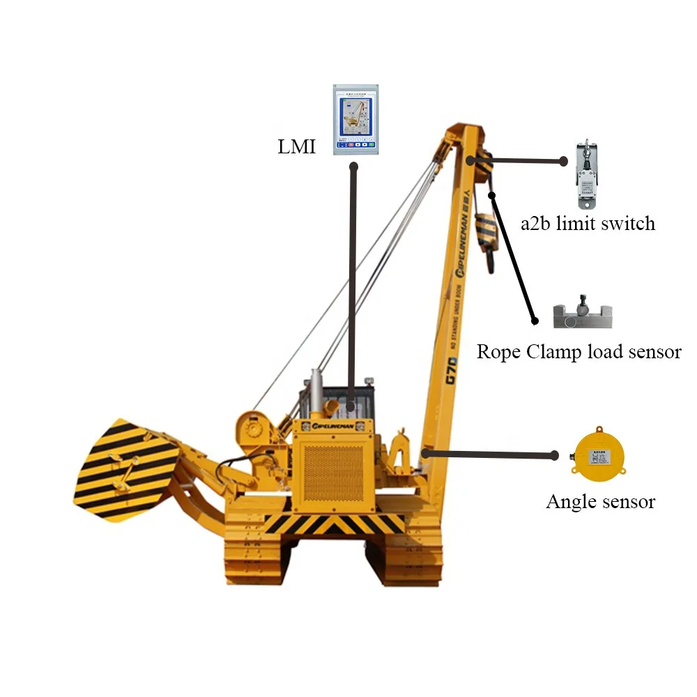 Safe Load Moment Indicator for Side Boom Crane
