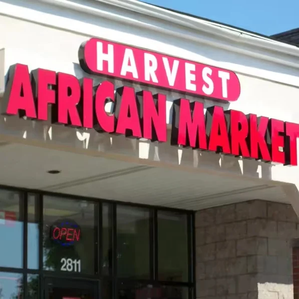 High Quality Business Signs Outdoor 3d Outdoor store name sign Supermarket Signage Led Lighting Building Signage