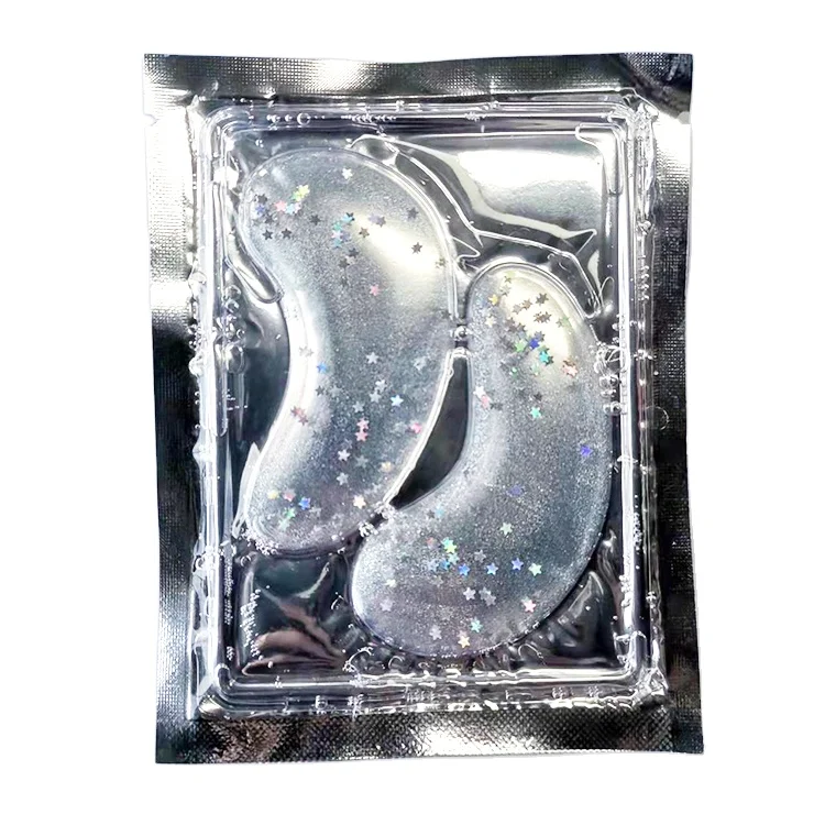 Hot sale high quality hydrogel eye mask star sparkling hydrogel eye mask crystal gel pure and bright