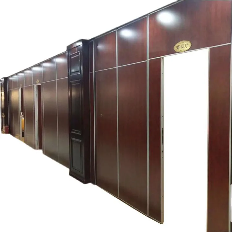 
Hotel partition wall banquet hall and mobile folding door hotel private room hanging rail partition board exhibition hall event 