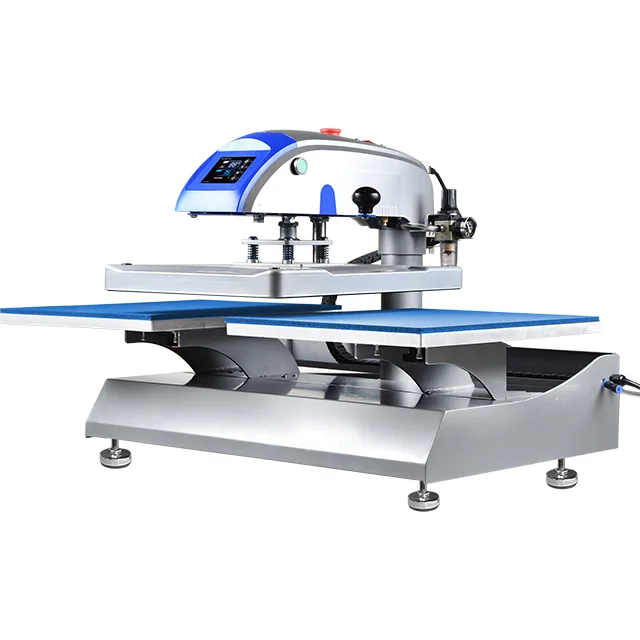 High Quality T shirt Printing Sublimation Machine 16x20 40x50cm Semi Automatic Double Station Pneumatic Heat Press Machine