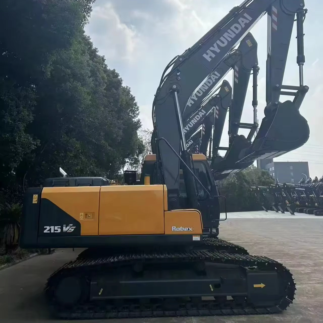 Новый недорогой экскаватор Hyundai HX215 с оригинальным современным двигателем Cummins гусеничный
