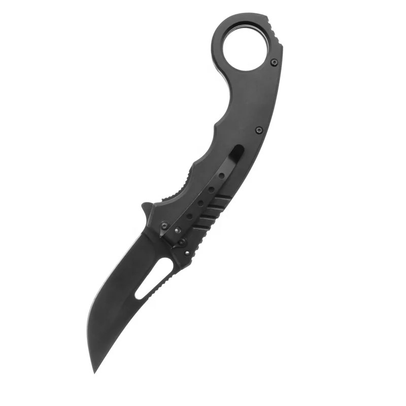 
High quality custom folding switch blade small survival comping pocket knife with hook 