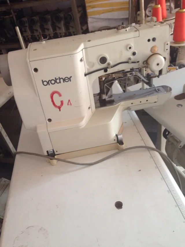 Used 70% New Brother 430D computerized lockstitch bar tacking industrial sewing machine in good condition
