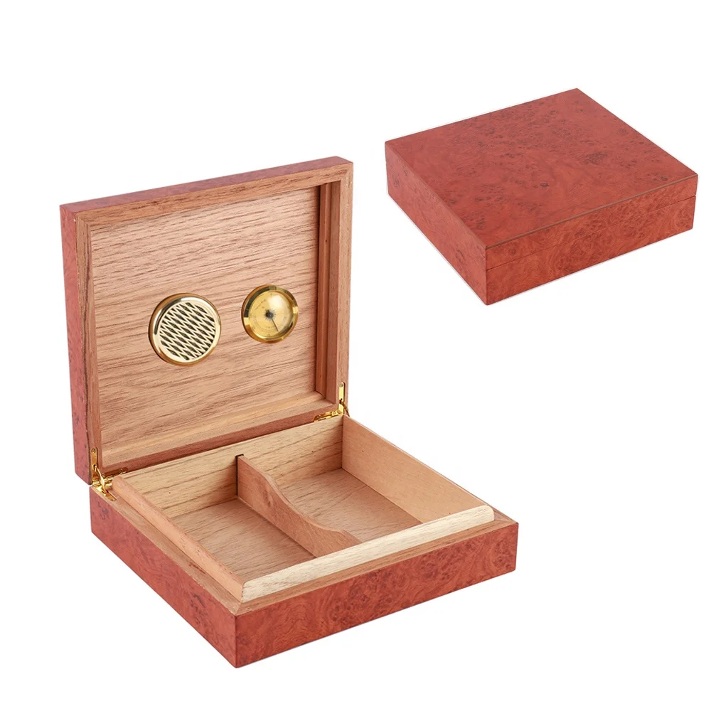 
Wholesale and Retail Goods in Stock 24*21.5*6.5cm Spanish Cedar Wood Travel Humidor Box Cigar 