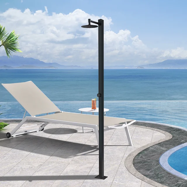 Excellent design outdoor beach shower stainless steel shower tray outdoor shower panel for pool