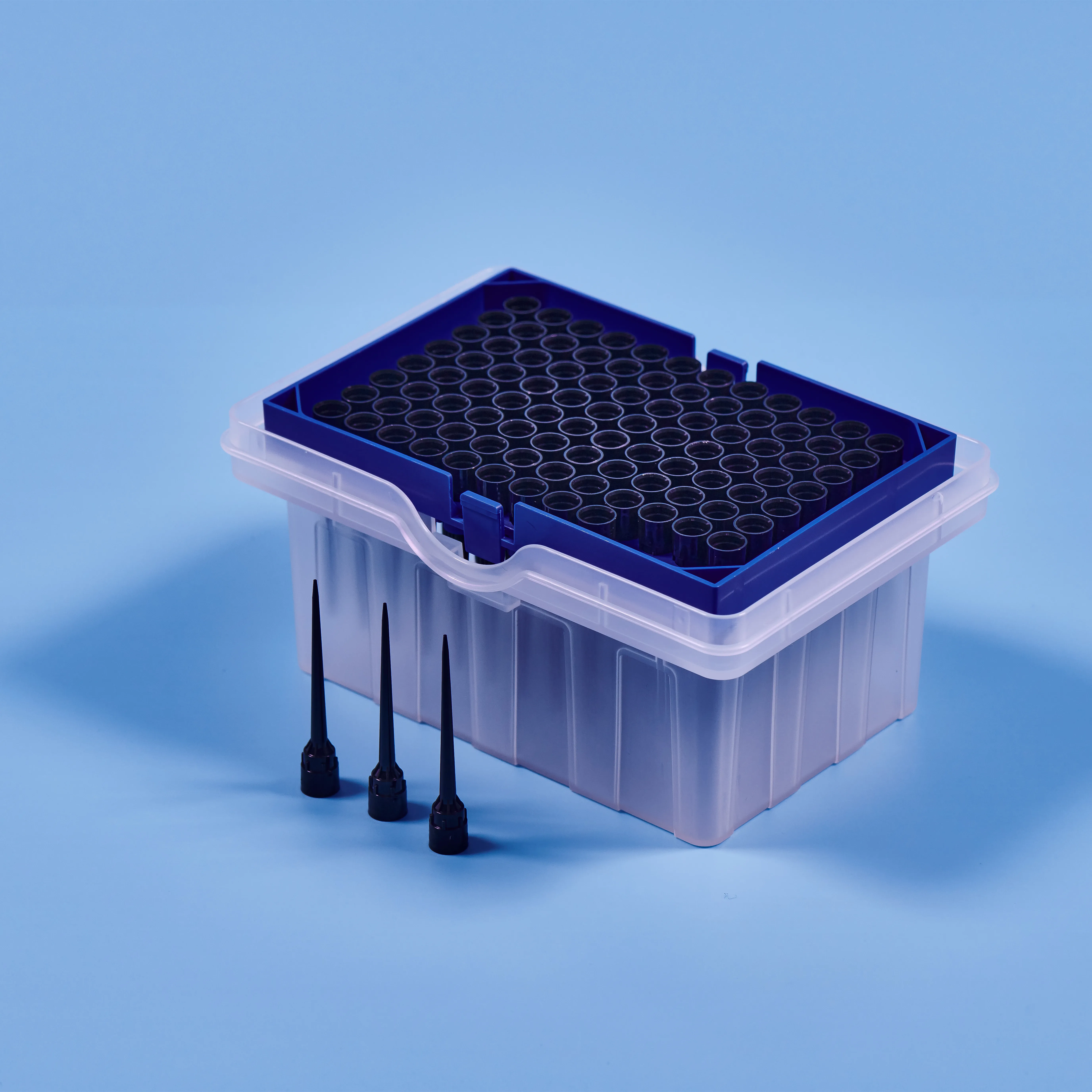 Черные проводящие роботизированные наконечники Гамильтона 50ul