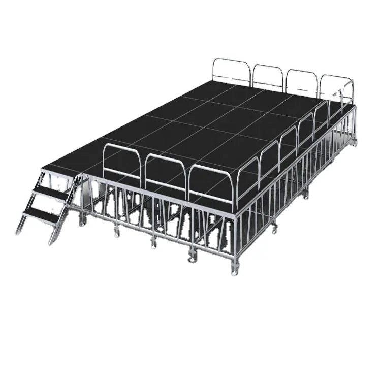 Outdoor Aluminum Event Stage Portable Modular Layer Staging Concert Church Podium Wedding Runway Stage Platform