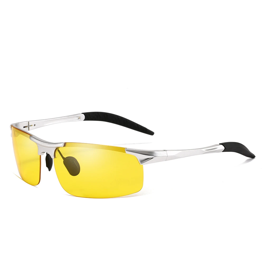 Aluminum Magnesium Cycling Sports Polarized Sunglasses Night Vision Sunglasses for Men Women