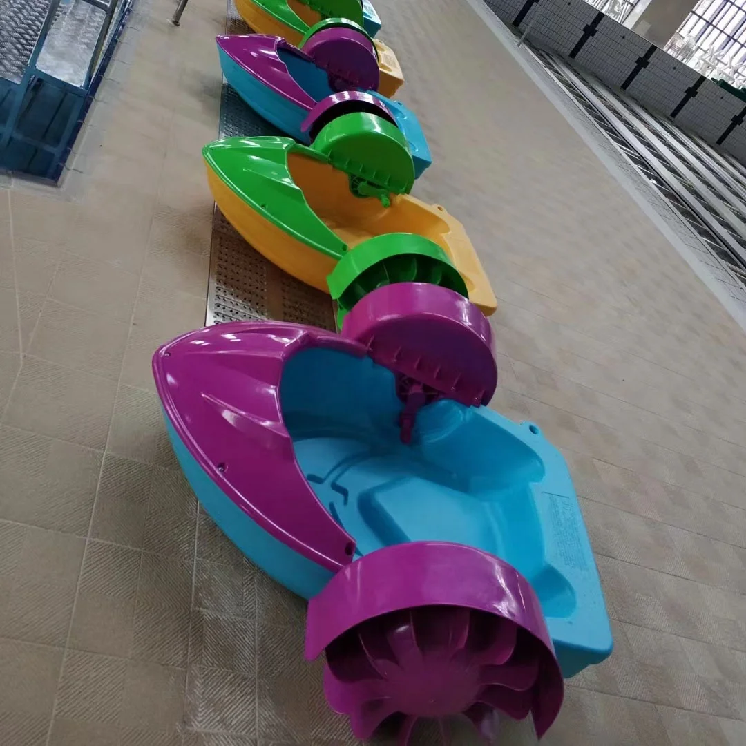Outdoor Lake River Ocen Funny 4 Sizes Hand Cranked Paddle Boats For Pool Adult Kids Bumper Boats For Rental