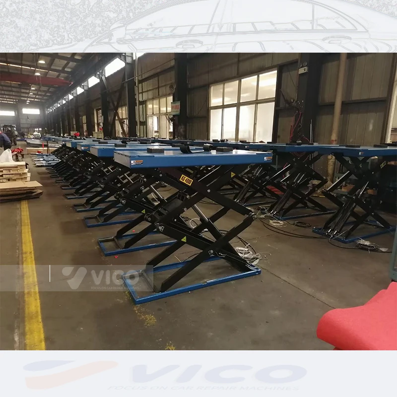 Vico Automotive lift ON GROUND INSTALL / ULTRA THIN SCISSOR LIFT #A-3530 Car scissor hoist alignment lift body repair equipment