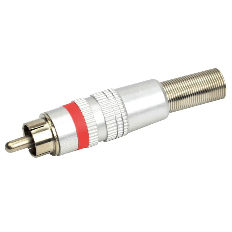 high-fidelity electrical  Bare wire-to-RCA plug Speaker Cable connector