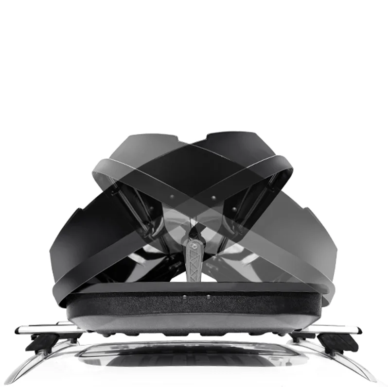 Car Rooftop Cargo Box 620L Black Rack Package Material ABS Heavy Duty Hard Shells Car Roof Box