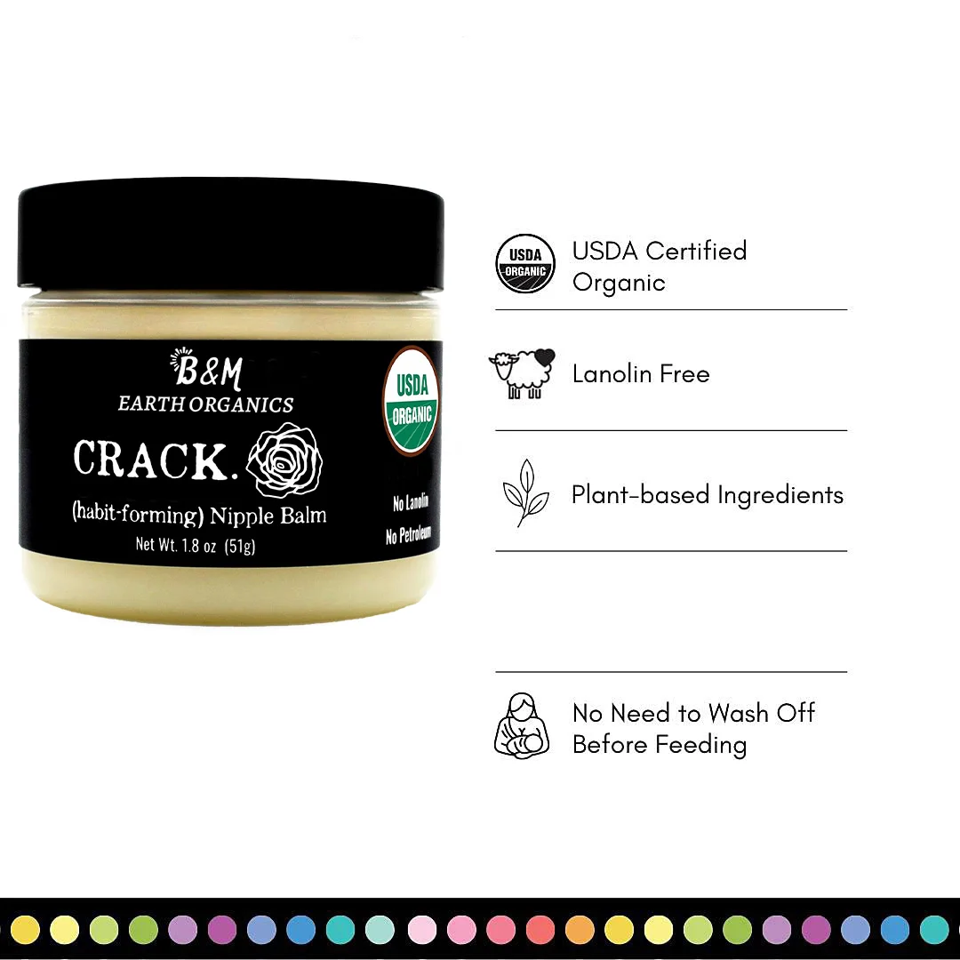 Organic Nipple Cream Lanolin Free Nipple Butter Balm for Breastfeeding Mother No Need to Wash Off Safe for Baby and Mama