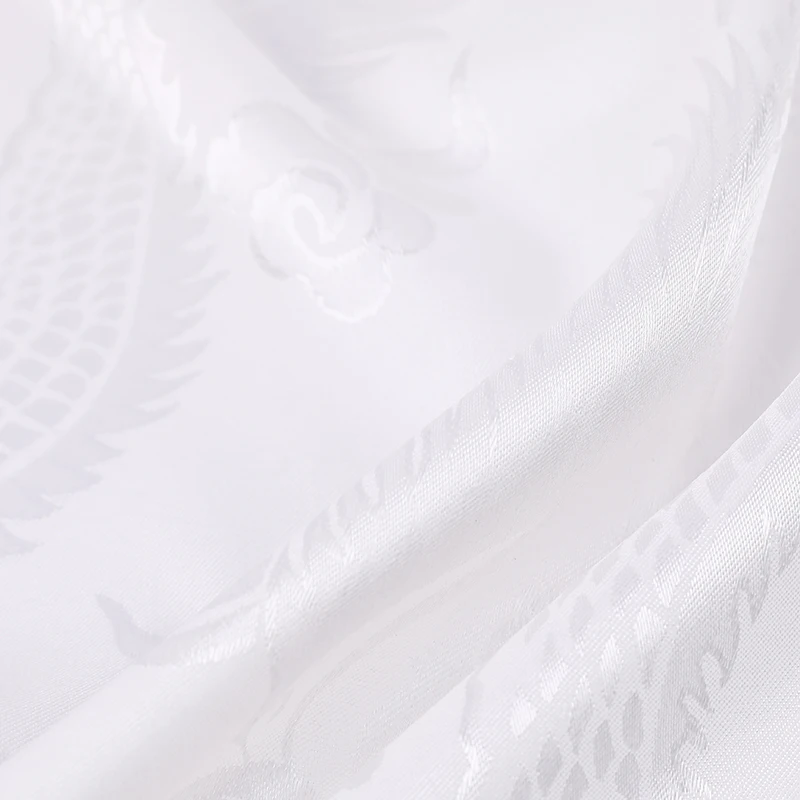 Chinese silk hot selling custom dyeable jacquard satin brocade silk dragon fabric