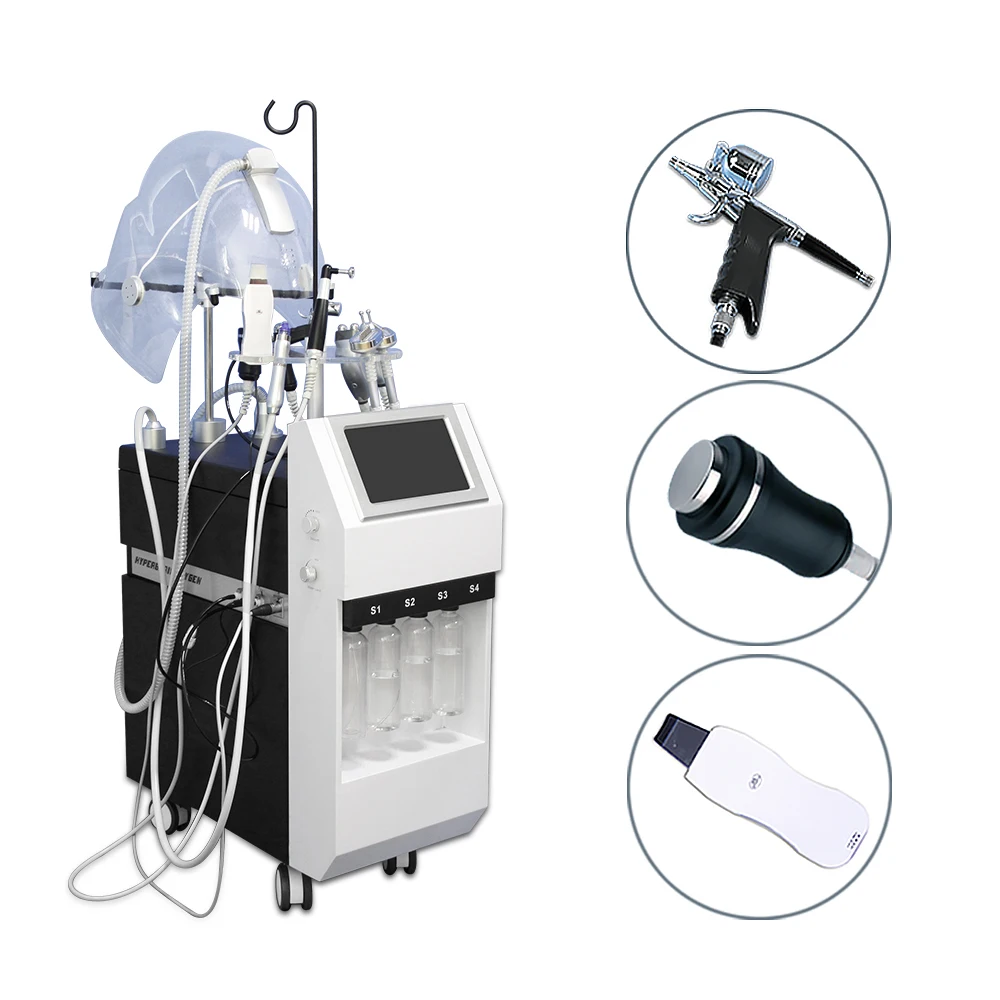 Hydra skin cleaning facial pure Oxygen Dermabrasion Beauty facial Equipment