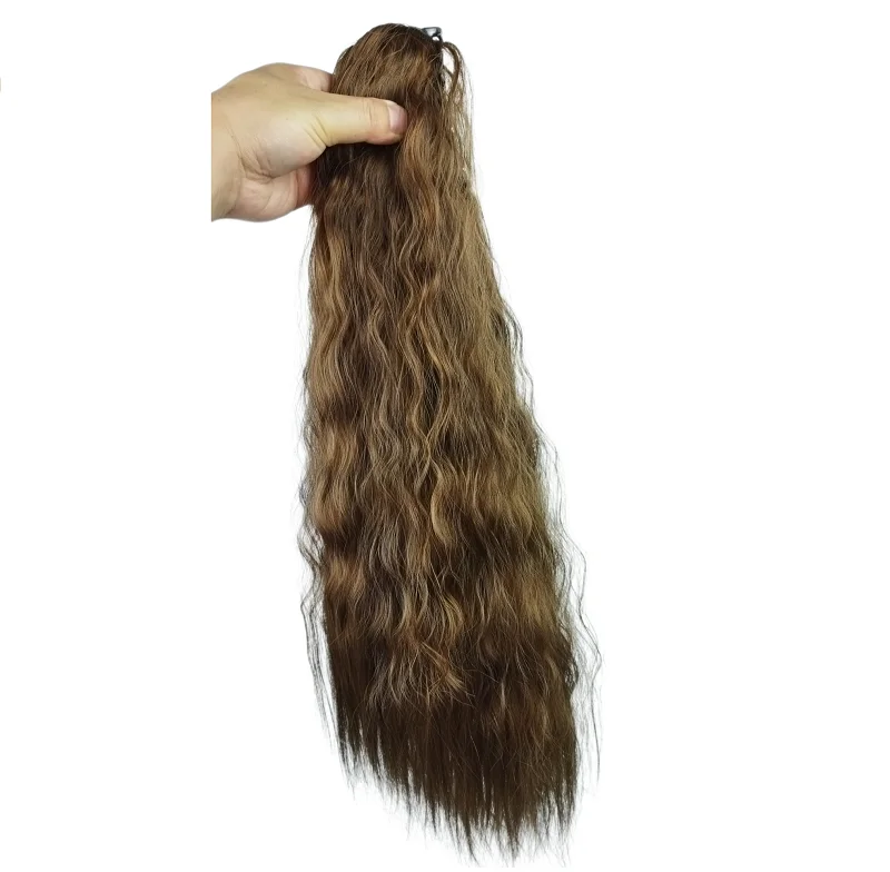 
LW 32BR Beautiful Wholesale Wigs Hair Woman Synthetic 22Inch clip on Ponytail 
