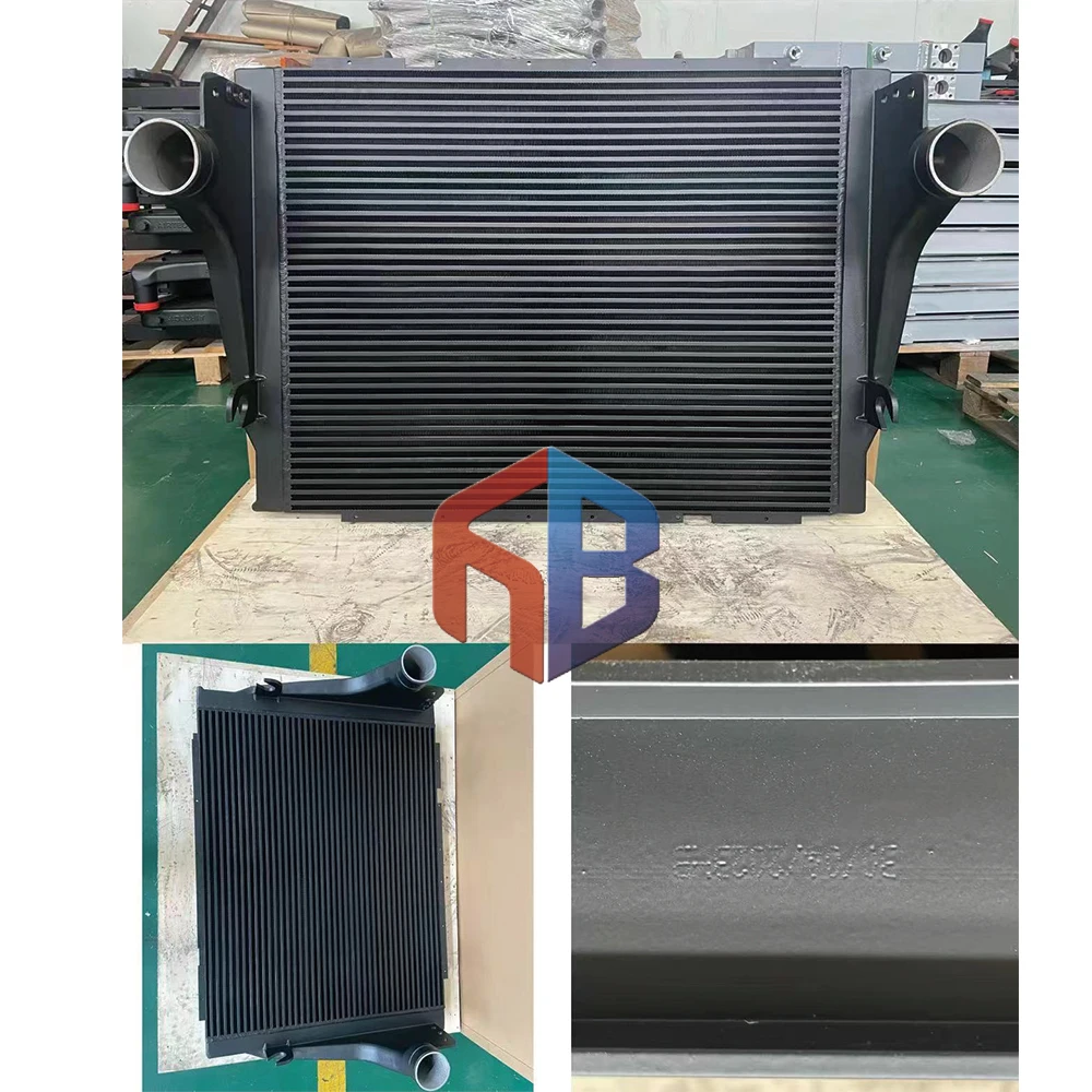 OEM 1646077C1 44401-3504 Tube&Fin high performance truck charge air cooler for International/Freightliner In Stock Fast delivery