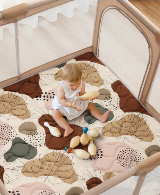 Customized Baby Play Mat 50" X Thick One-piece Crawling Floor Non-slip Cushioned Playmat for Infants