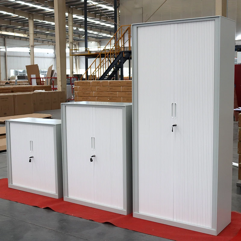 sliding lockable modern iron large small storage furniture home office steel metal roller shutter door filing cabinet