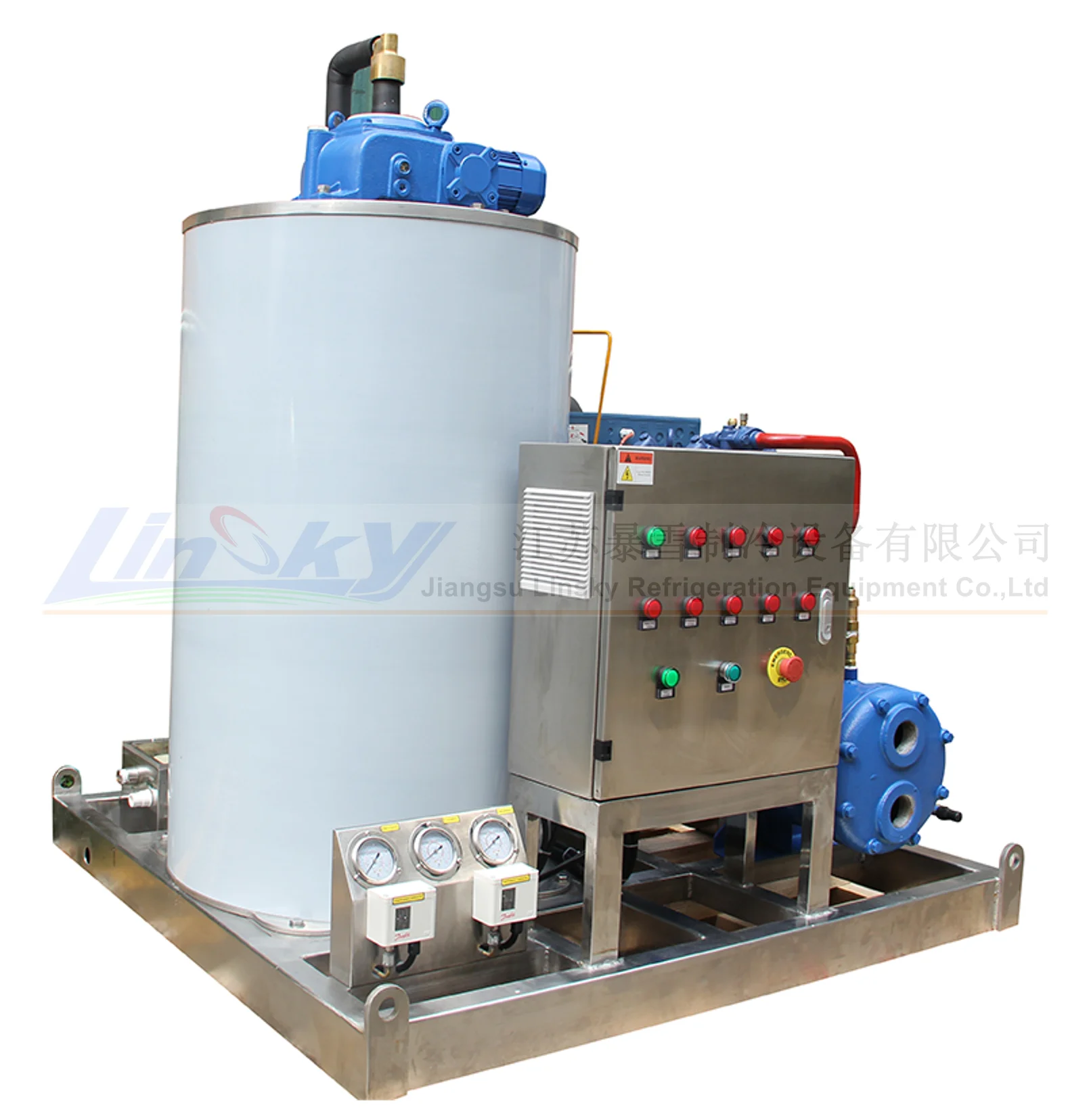 Ice maker 3000kg /24 hours seawater Marine ice maker