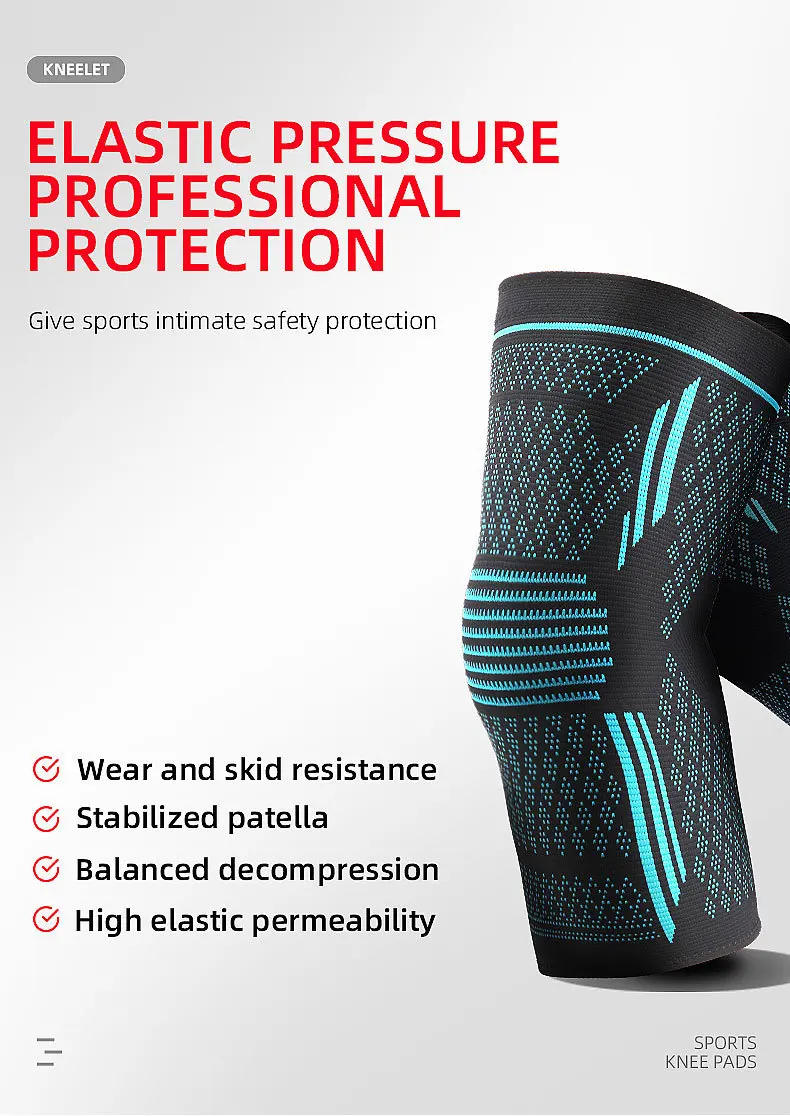 Knee Braces Sports Knee Support Gym Knee Compression Sleeves Meniscus Tear Arthritis Tennis Basketball Pain Relief Custom
