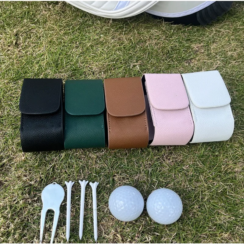 Golf Ball Bag Practical Portable Golf Ball Case Waist Holder Bag Hook Clip Holding Balls Tees Storage Pouch