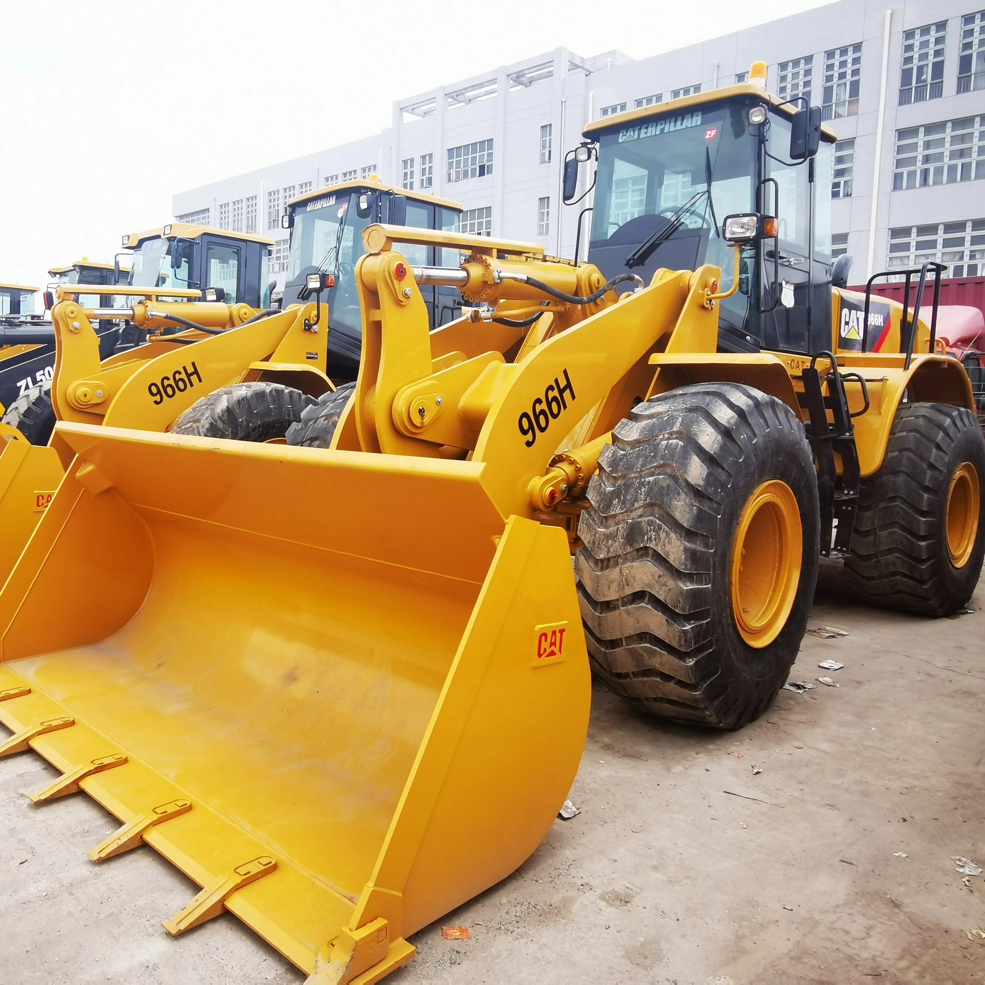 Лидер продаж б/у японский фронтальный погрузчик Caterpillar 966H 6-тонная нагрузка короткое время работы ориентированное на компоненты сердечника насоса двигателя