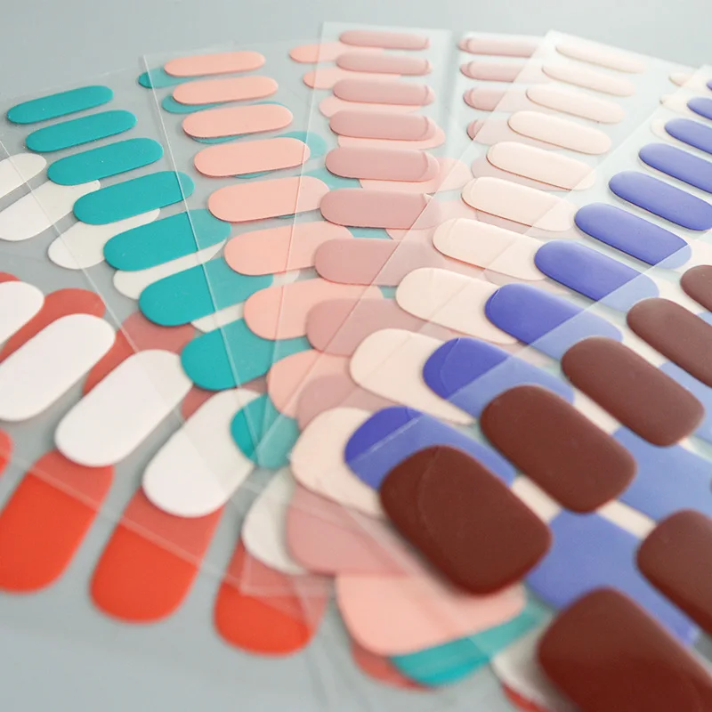 Beauty Sticker Nail Fashion Wholesale Cheap Price Semi-cured Gel Nail Sticker Luxury