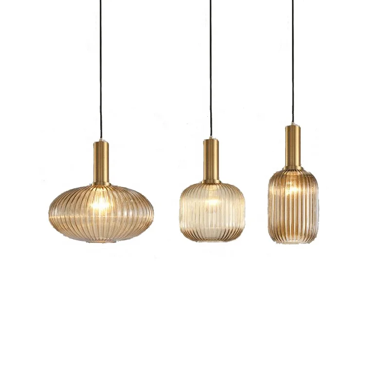 Modern Decor frosted ball Glass Amber Fitting Pendant Light glass lamp shade