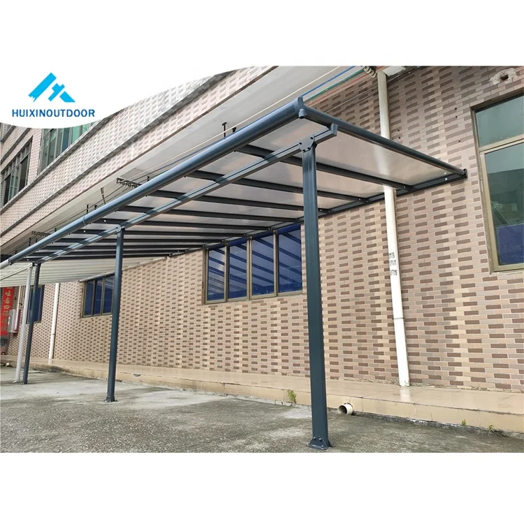 Best Selling Fireproof Awning Outdoor Window Rainproof Shade Car Aluminum Balcony Canopy Motion Light Patio Cover Roof
