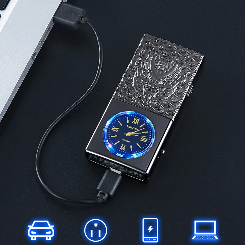 FR-217 Hot selling popular USB rechargeable lighter Metal Candle lighter custom Logo