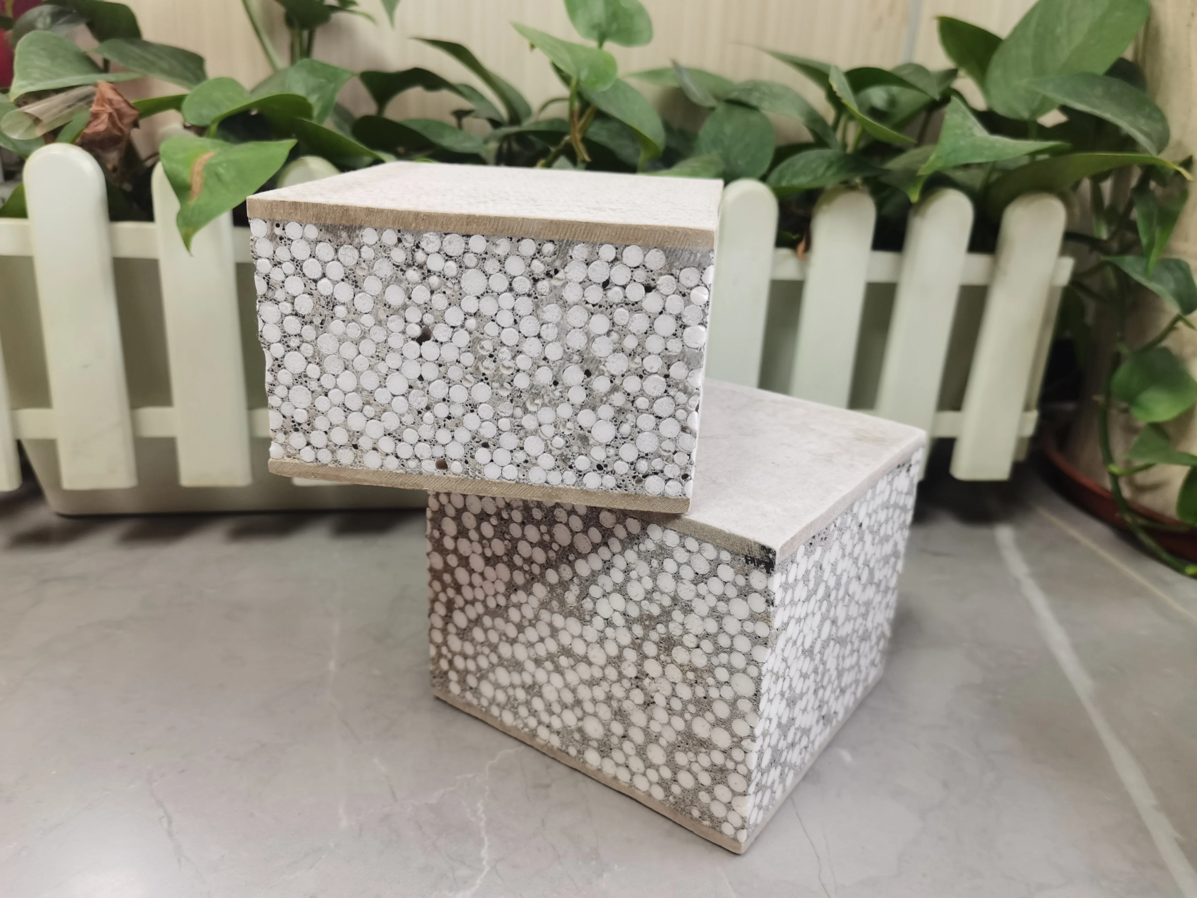 Fiber Cement Board for EPS Sandwich Panel 610*2440*50 75 100 125mm Calcium Silicate Board Fireproof Panel