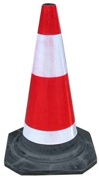 PVC Orange Traffic Safety Cone With Reflective Band Used Traffic Cones
