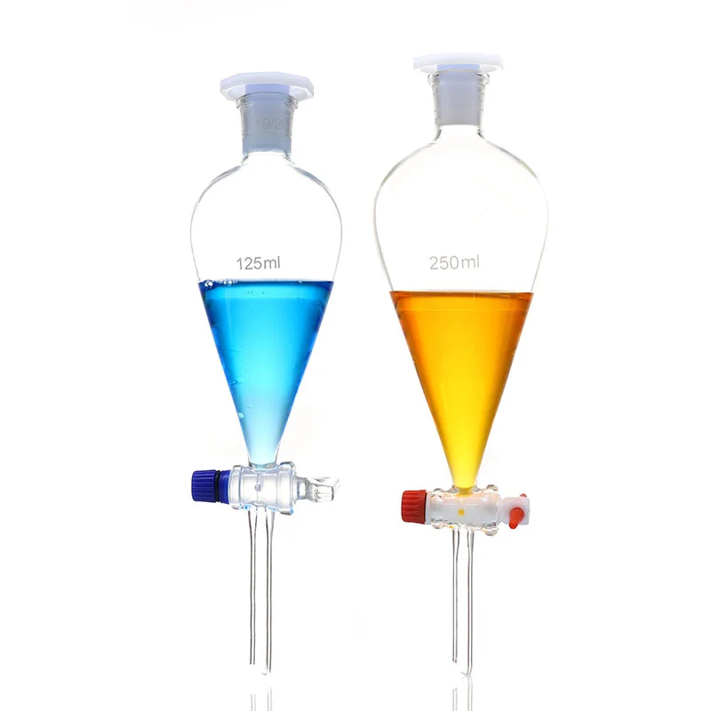 Делительная Воронка из боросиликатного стекла 250 мл 500 1000 сепараторная в форме