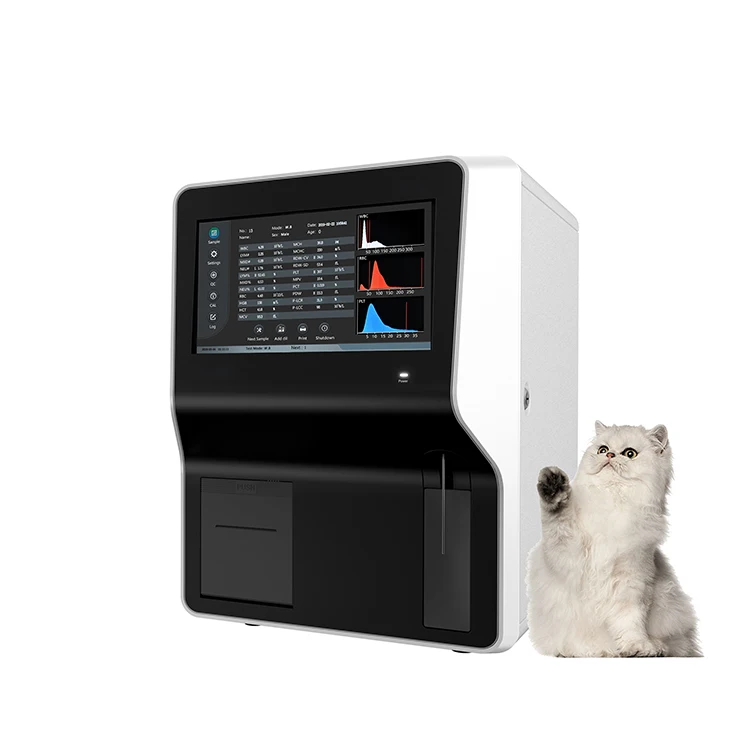 Portable Clindiag Animal Cell Counter Fully Automated 3 Part Veterinary Hematology Analyzer