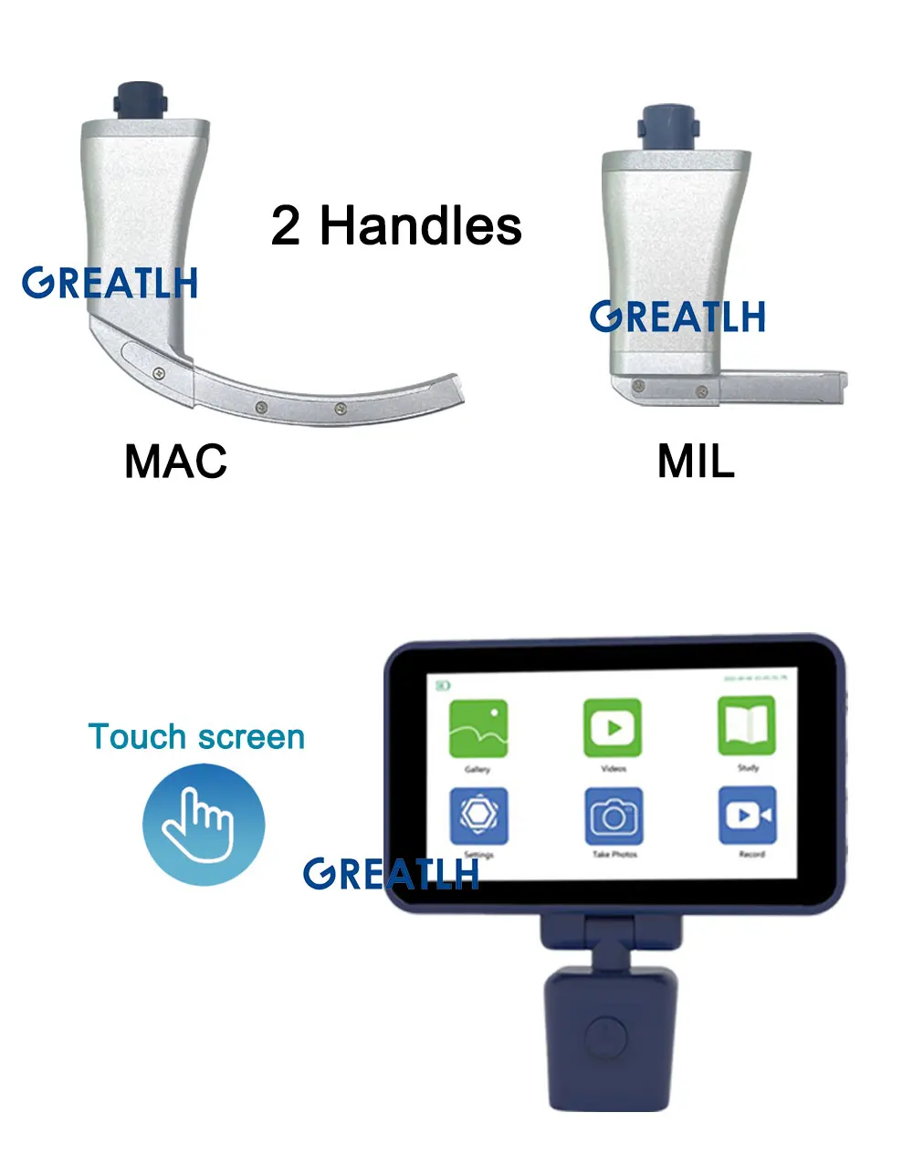 surgical instrument Medical Flexible Laryngoscope Bronchoscopy Ent Video Endoscope with screen