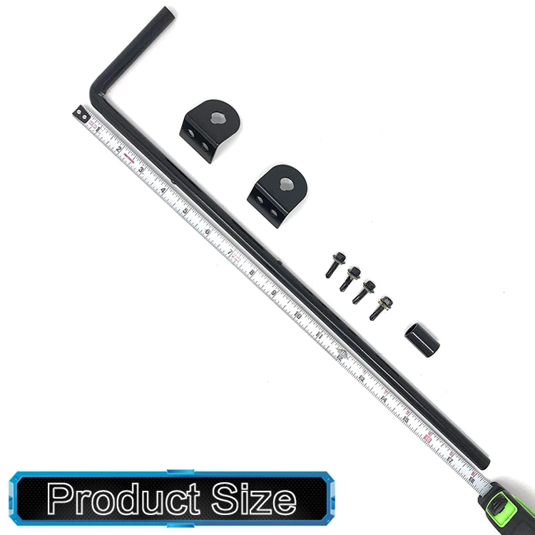 Hot Sale Heavy Duty Drop Rod Black Cane Bolt Drop Rod Gate Hardware Wood Fence Gate Ground Latch Wooden Gates