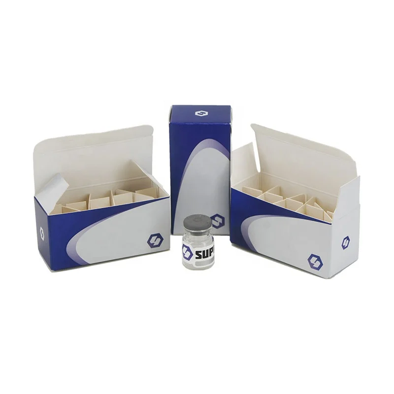 custom 2ml pharma empty holographic vial bottle boxes for 2 ml glass vials