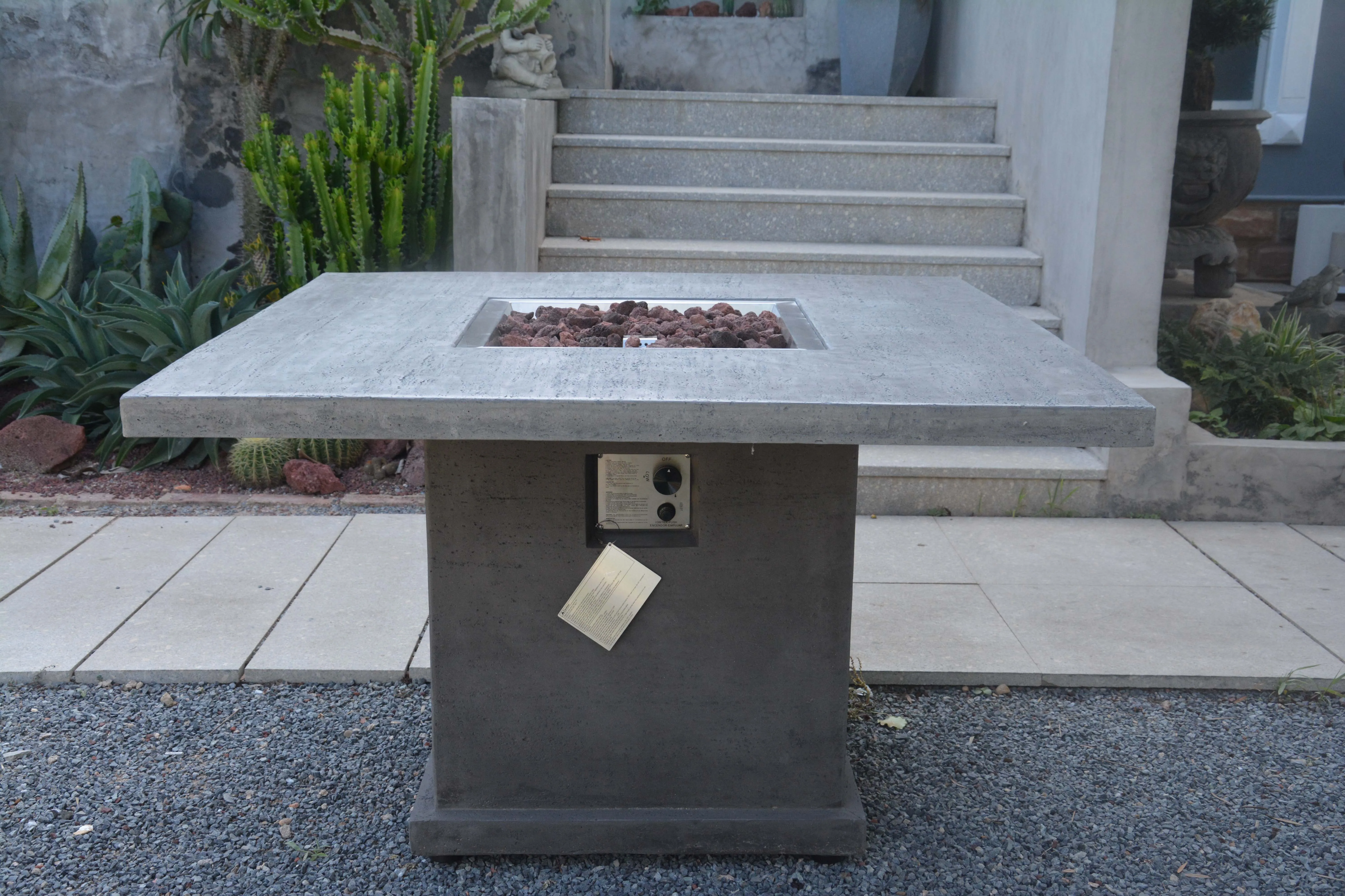 High End Good Quality Propane Outdoor Patio Dining Table Fire Pit