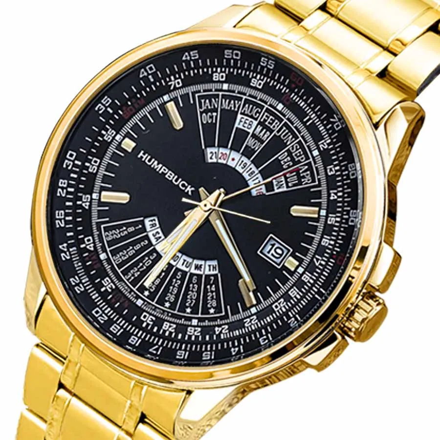 HUMPBUCK Classic Brand Fashion Quartz Custom Design Wrist Man Watch