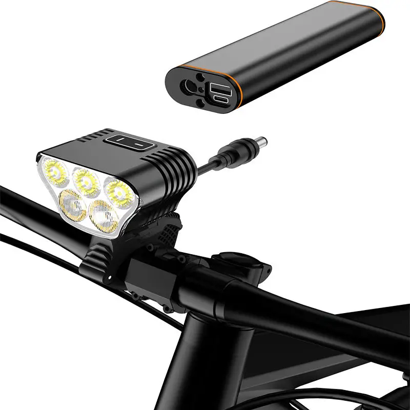 Mountain Bike Light Spotlight Led Super Bright Flashing Bicycle Accessory 6000 lumens Bike Light