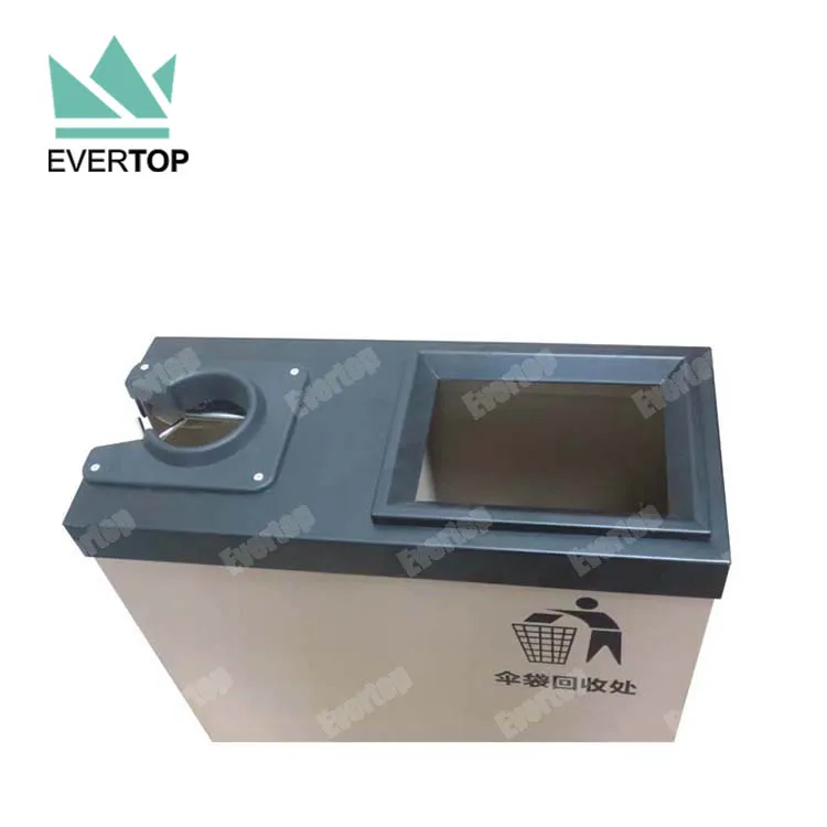 
U-14B Automatic Wet Umbrella packing machine wit trashcan Advertising Sign Frame 