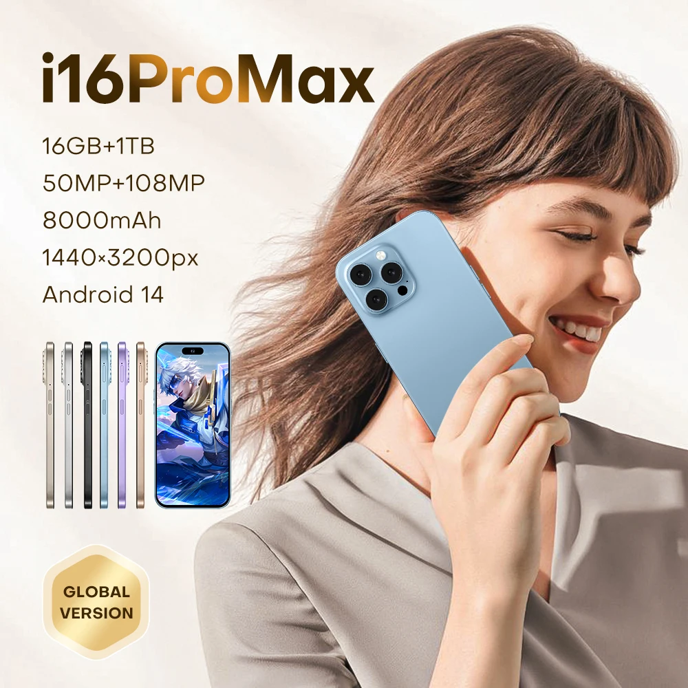 Slimoro Mini Telefono Celulare i For Phone 15 Pro Max Phone Original i For Phon 16 Pro Max 5G Smart Phon Mobile Phone Low Price