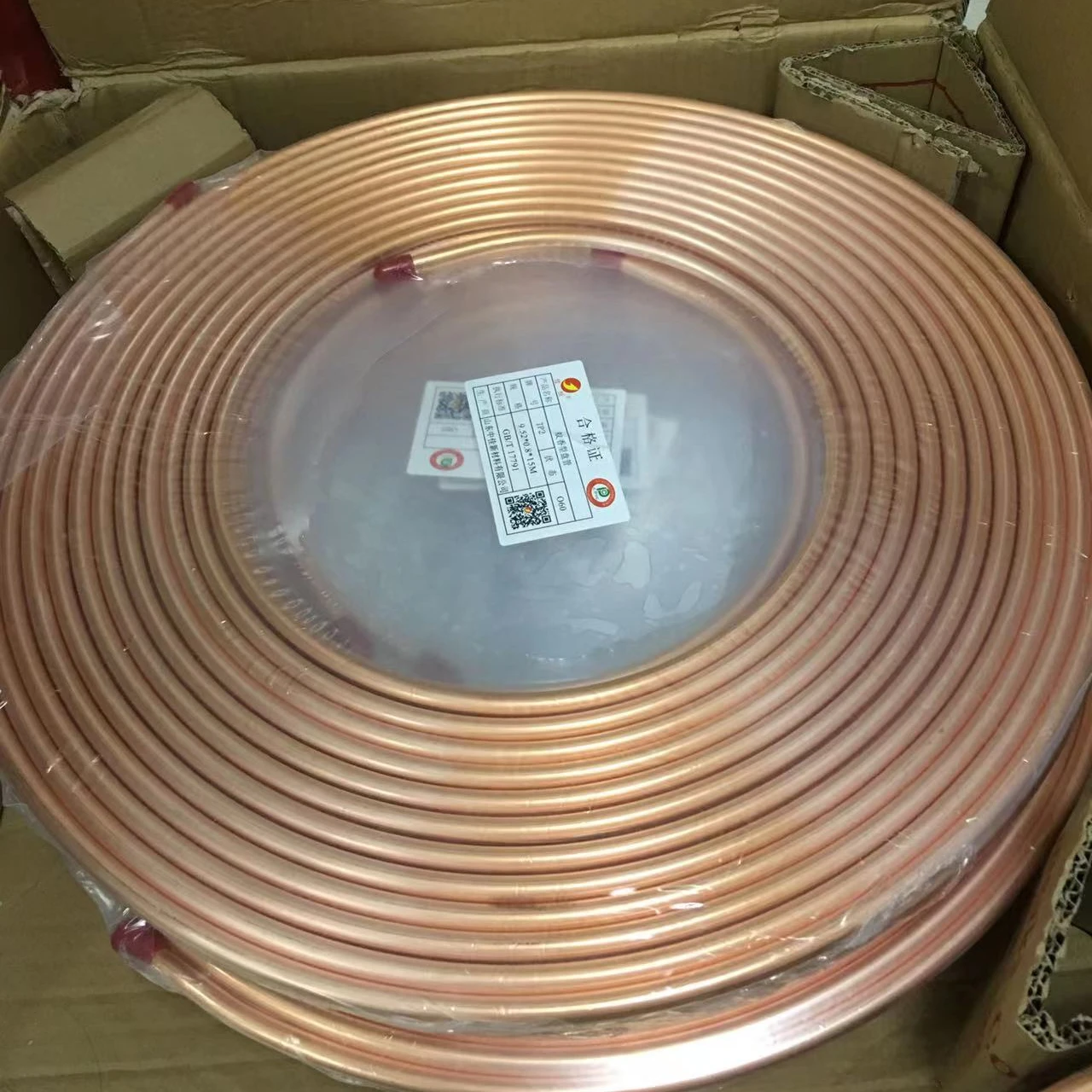3/8 Pure Copper pipes for Plumbing automobile copper tubes roll producer
